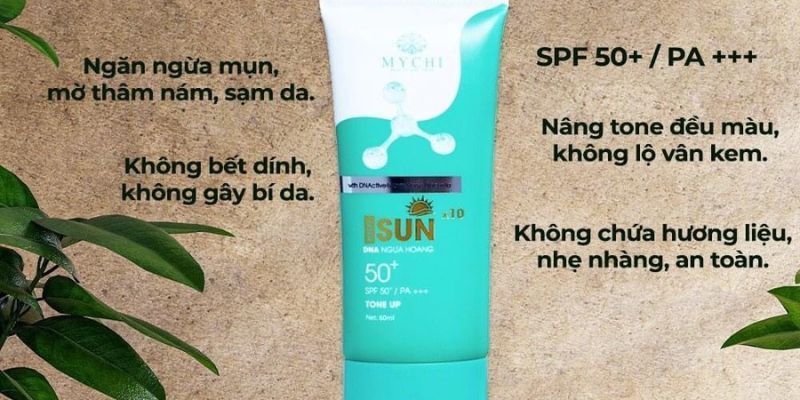 Bảo vệ da bằng kem chống nắng Mychi Sun